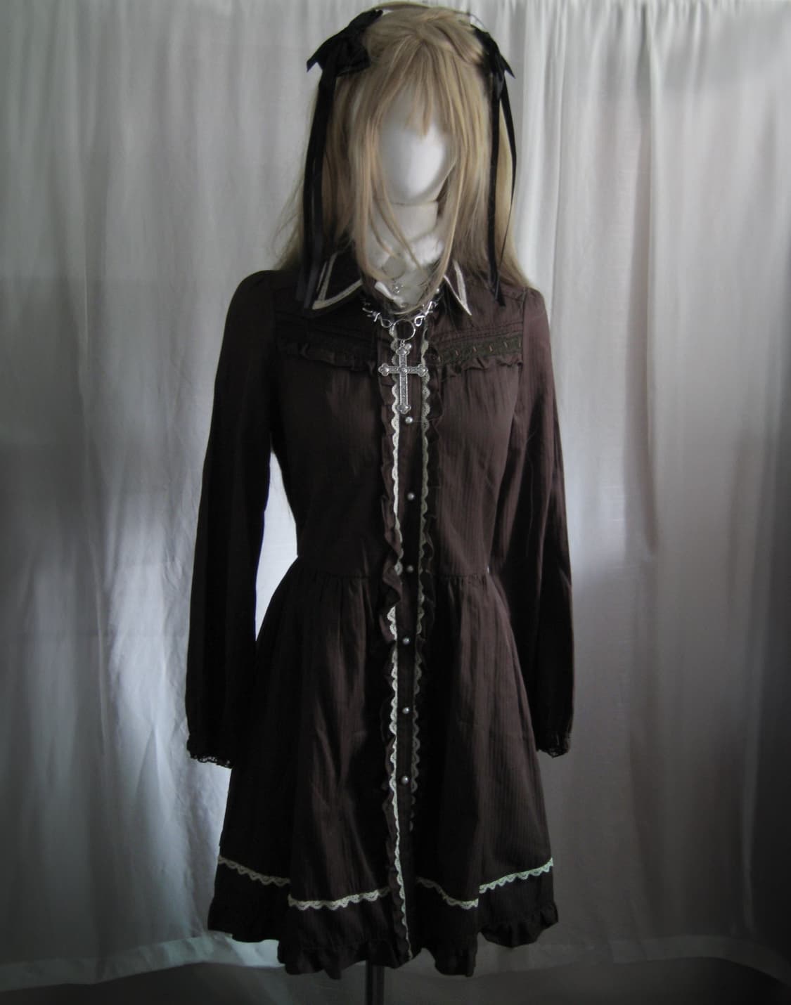 Axes femme 엑시즈팜 퍼 베스트 +원피스 상품이미지3