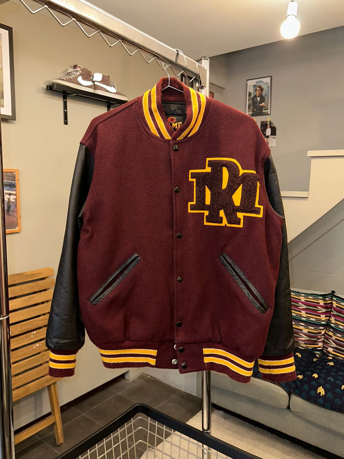 90’s Game American real leather varsity 상품이미지3