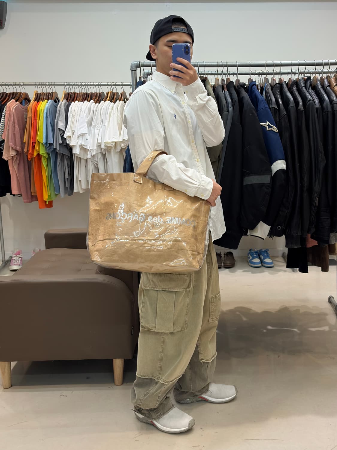 꼼데가르송 PVC 페이퍼 토트백 상품이미지9