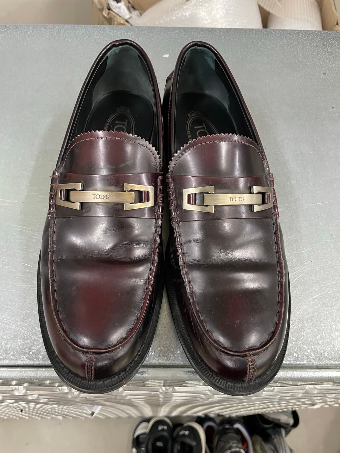 토즈 레더 버클 로퍼 버건디 7 (gr-4697) 상품이미지5