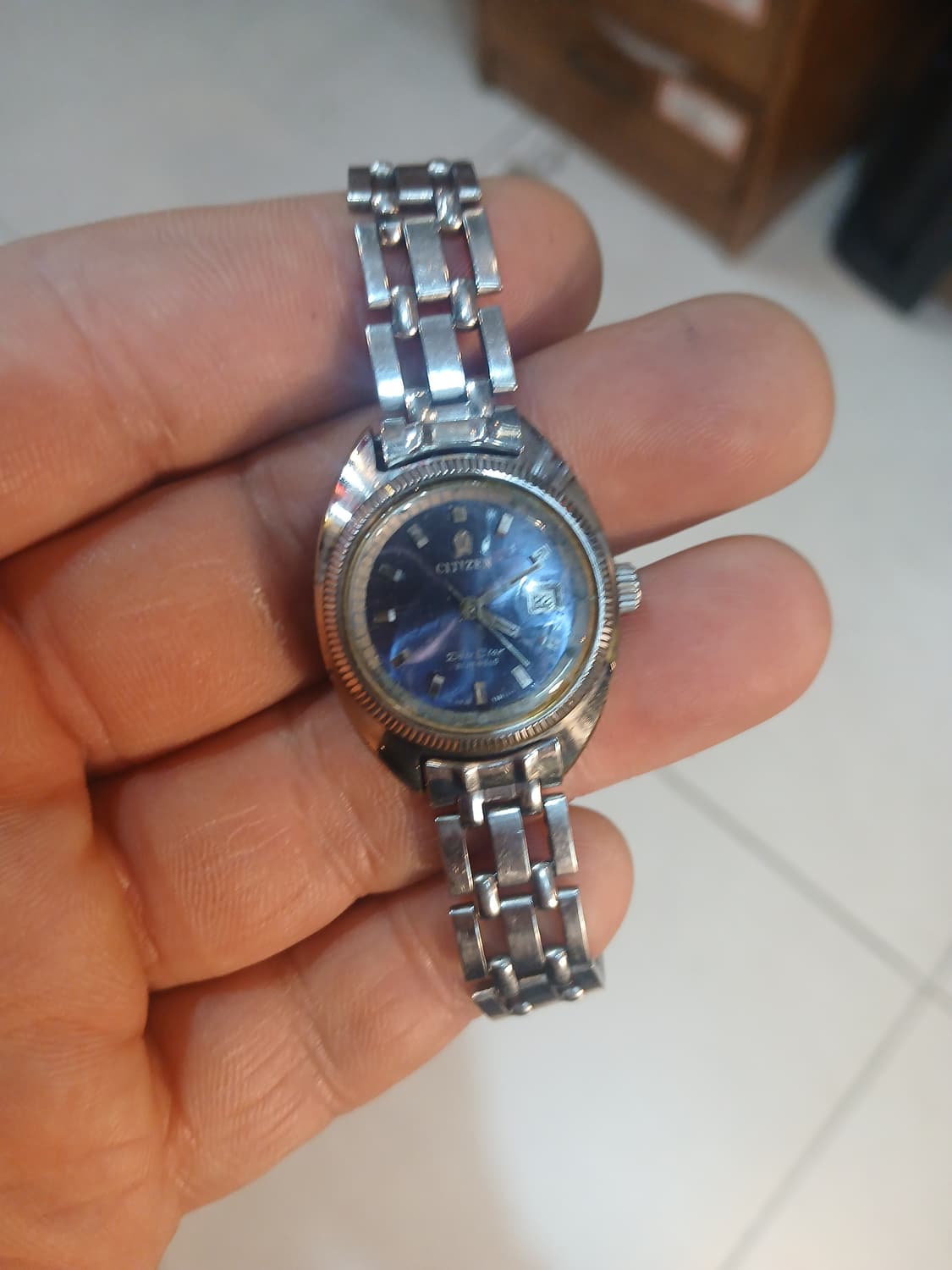 빈티지 시티즌 DATE STAR 21석 여성용수동시계 상품이미지1