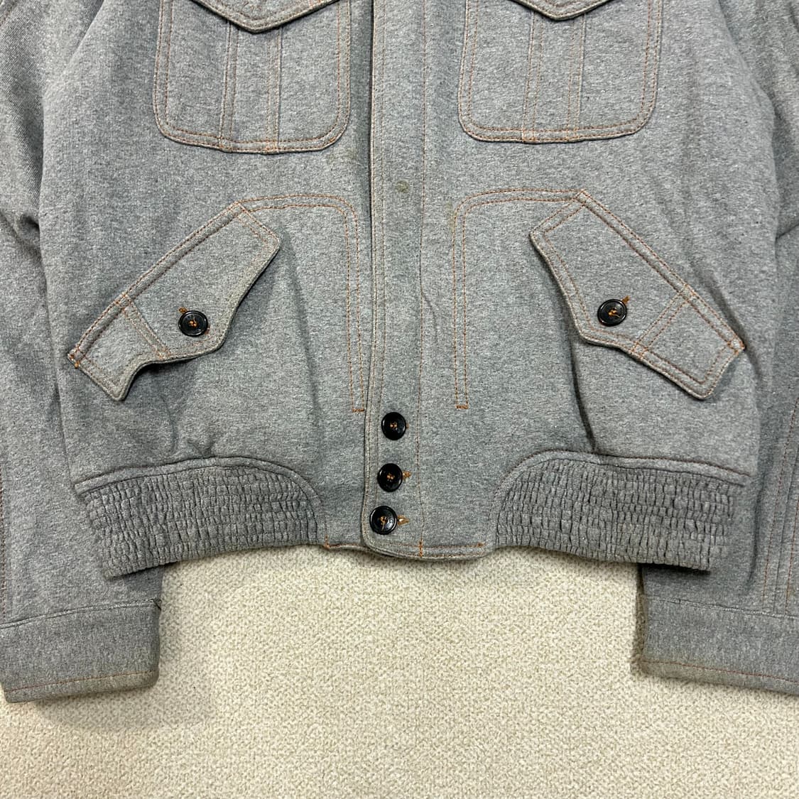 (40) 돌체앤가바나 그레이 포켓 봄버 자켓 상품이미지4