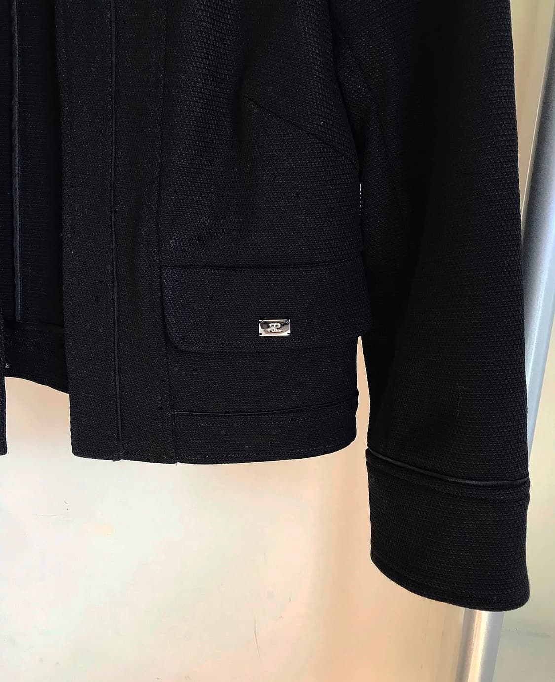 꾸레쥬 은장 라운드 크롭 트위드 자켓 상품이미지3