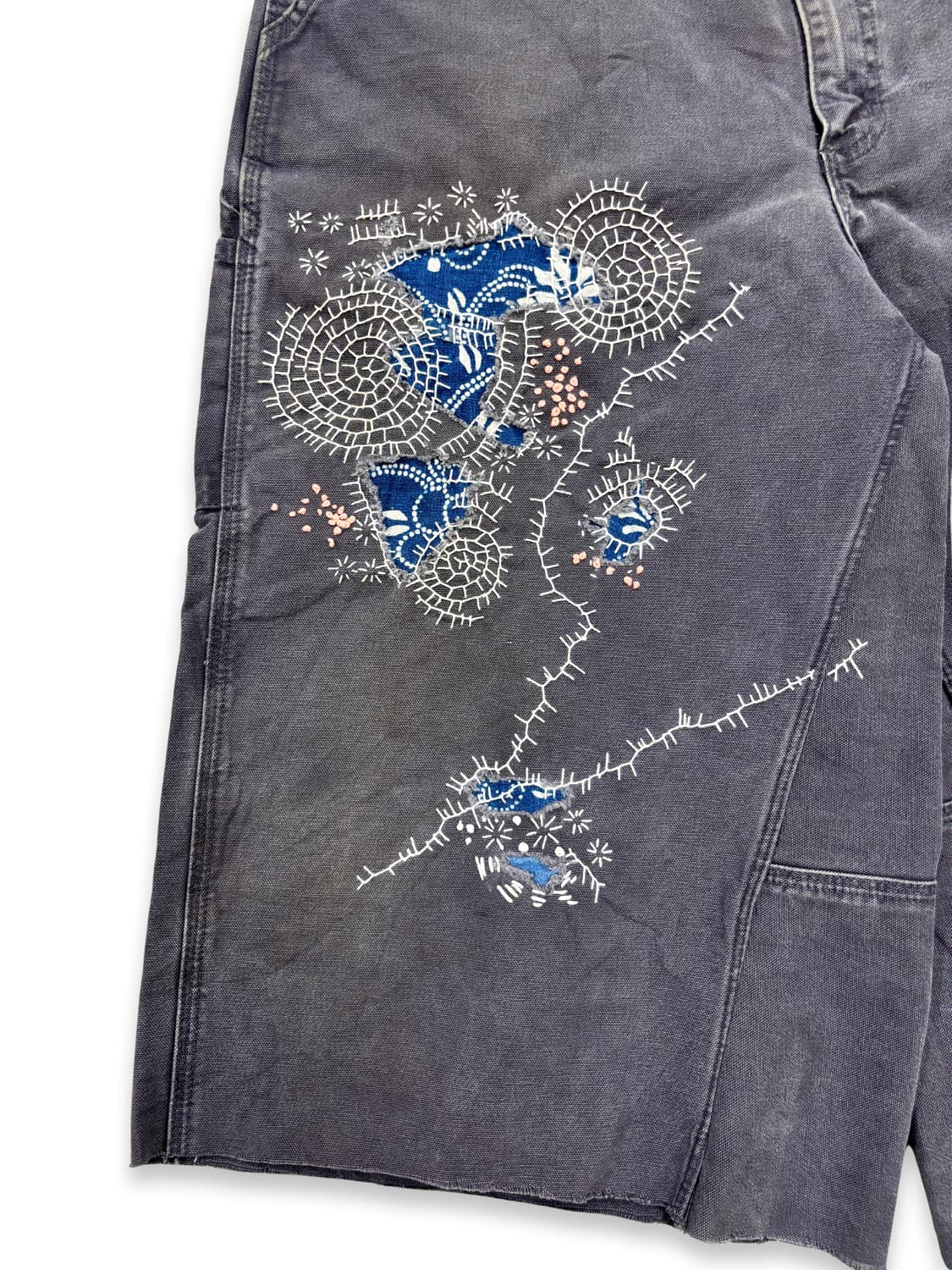 Carhartt Boro Sashiko Distressed Shorts 상품이미지4