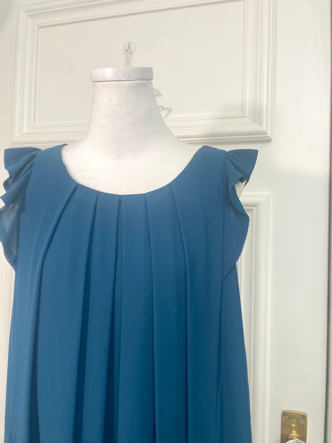 AXES FEMME blue green pleats lace back b 상품이미지7