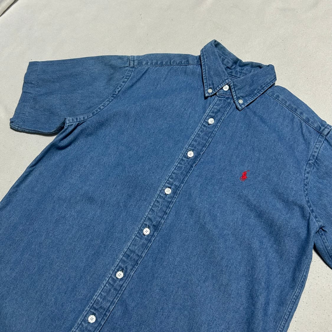 90 폴로랄프로렌 데님 반팔셔츠 상품이미지1