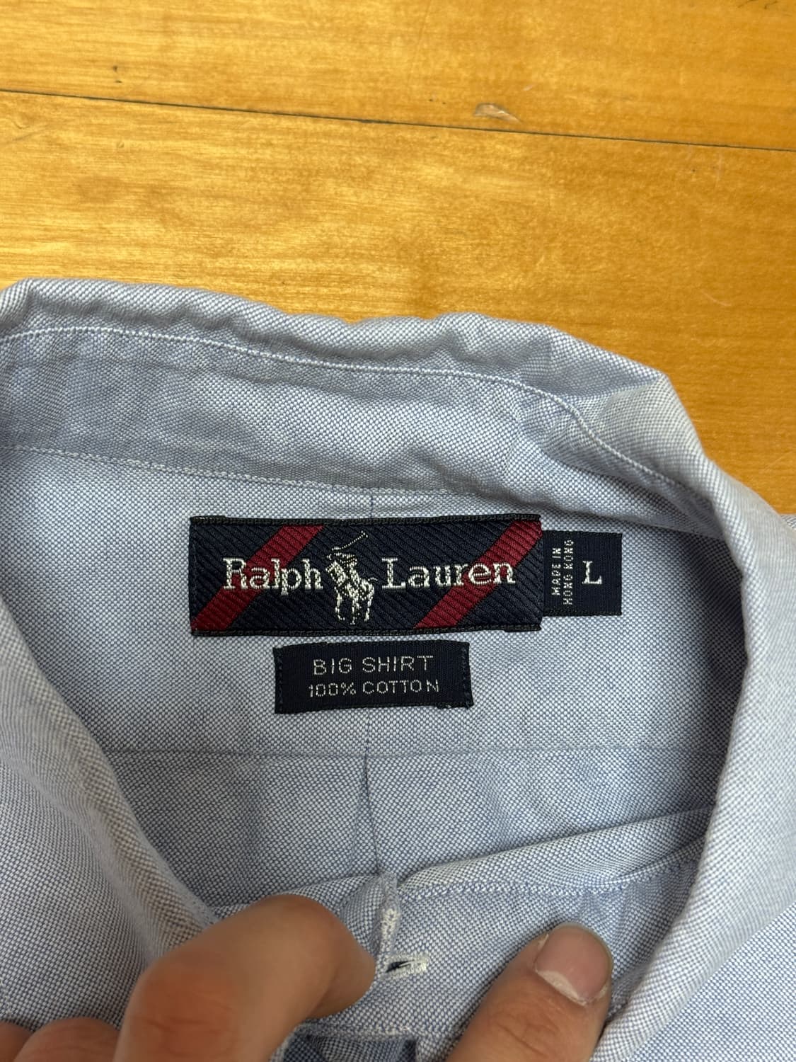 90s 폴로 랄프로렌 빅 셔츠 L 상품이미지3
