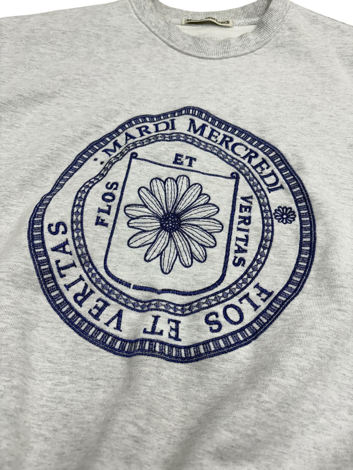 마르디 메크르디 플라워 맨투맨 화이트 상품이미지5