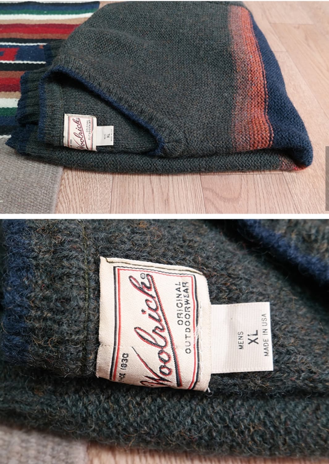 미국산 90s 울리치 빈티지 울 스웨터 빅사이즈 상품이미지2