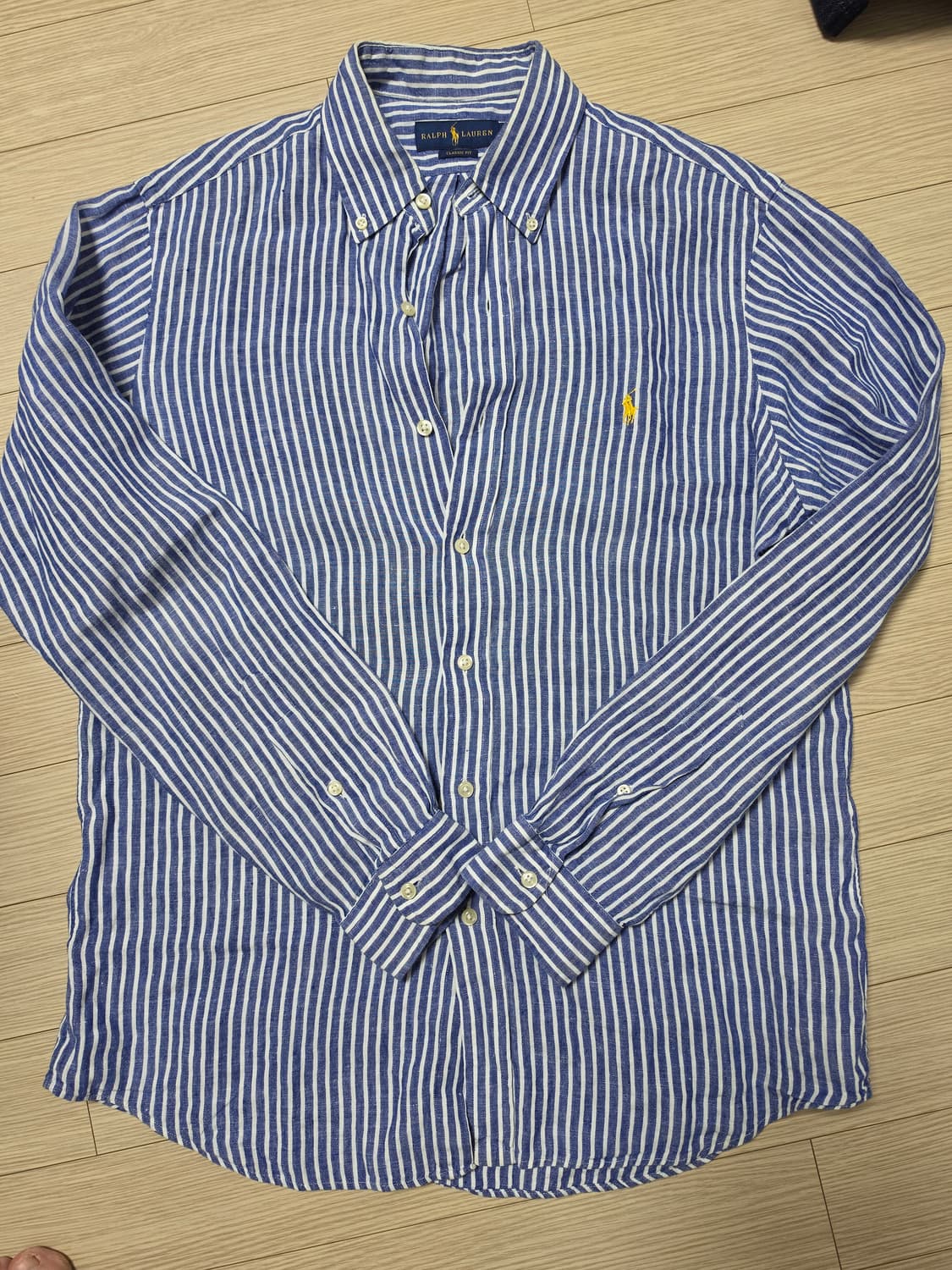 폴로 스트라이프 린넨 셔츠 클래식 M(100) 상품이미지1