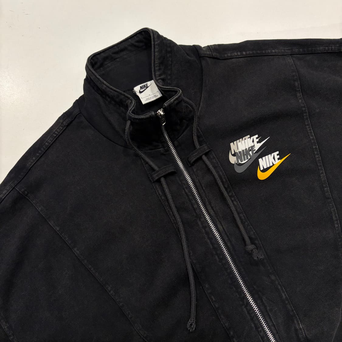 [L] 나이키 NSW 블랙 워싱 집업 자켓 B394 상품이미지3