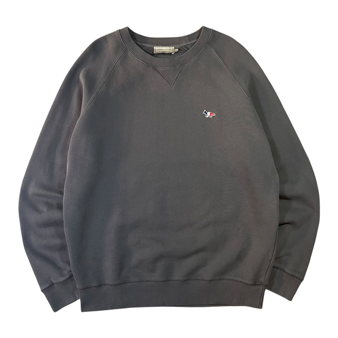 메종키츠네 트리컬러 폭스 헤드 패치 맨투맨 상품이미지1