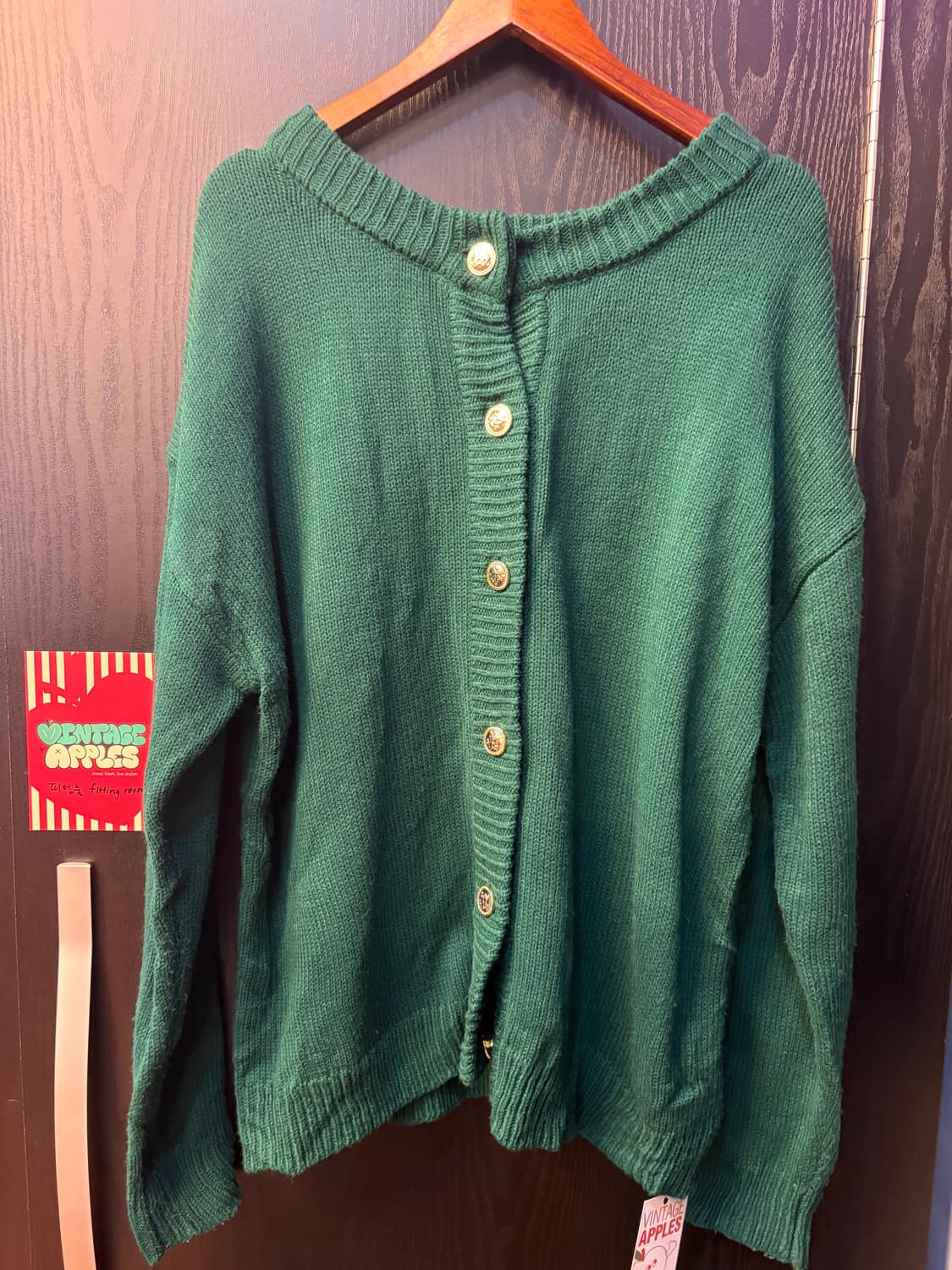 버튼 니트 가디건 상품이미지2