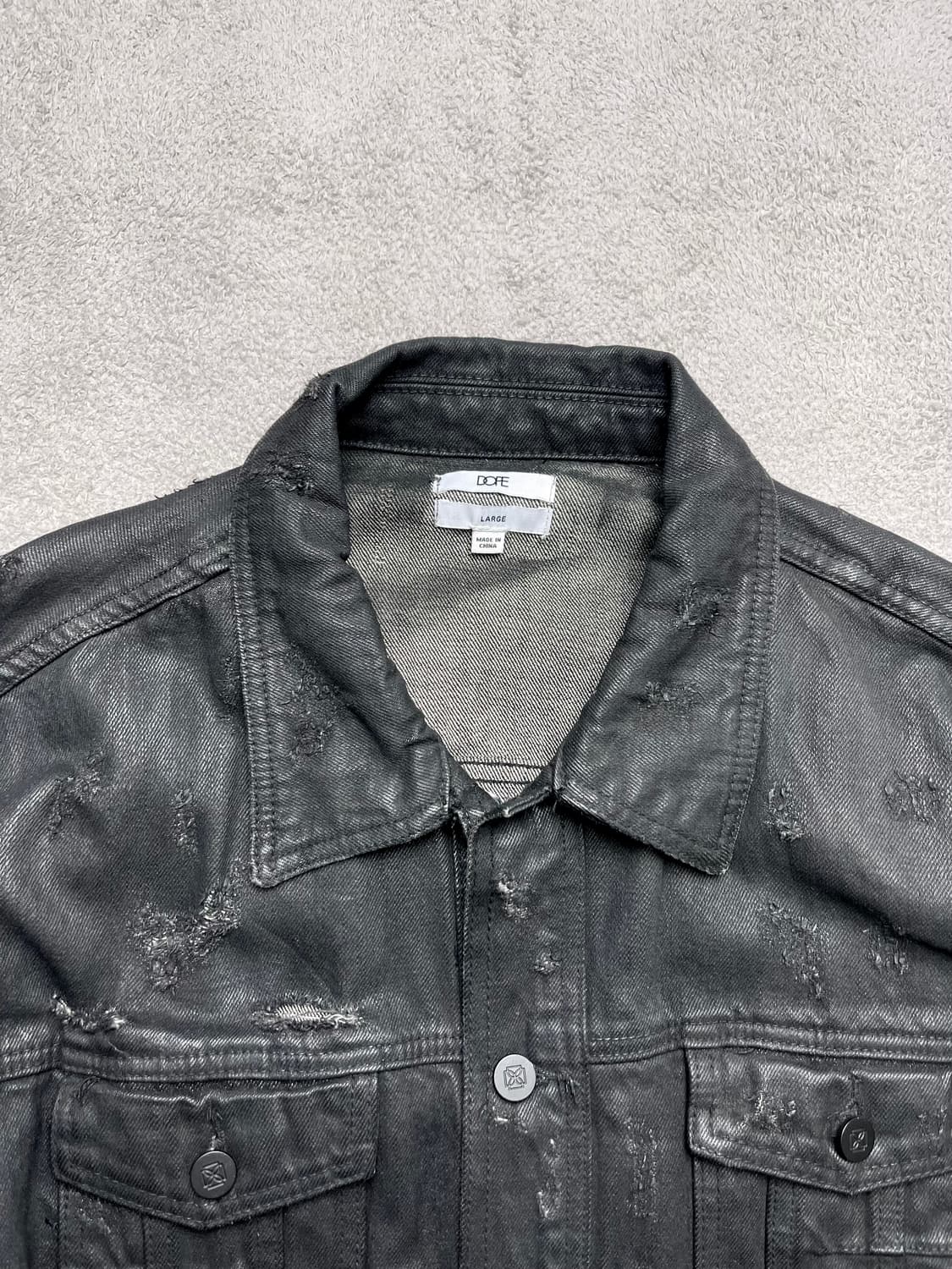 [L] LOPE 코팅진 데님자켓-100-105 상품이미지9