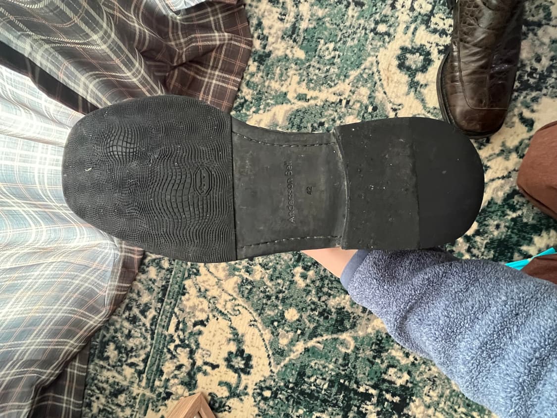 앤더슨벨 크록 뉴 패널 스퀘어토 부츠 42(270) 카키/블랙 상품이미지5