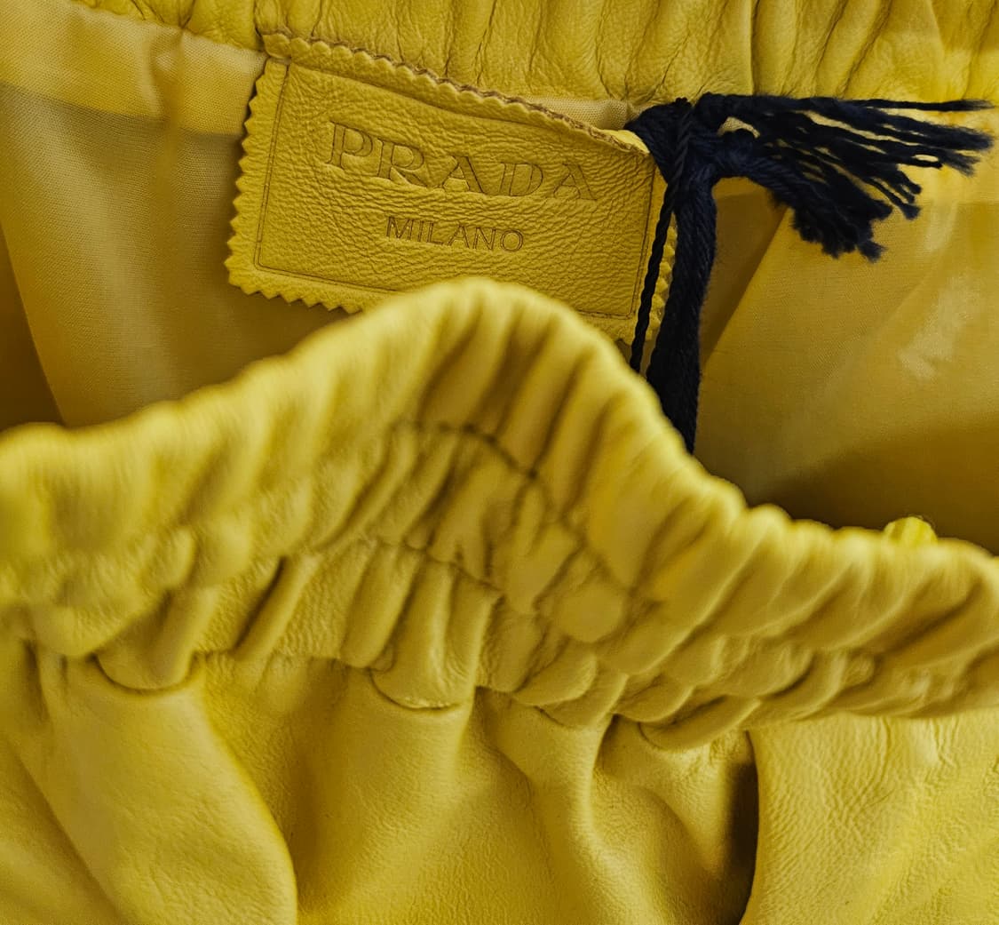 프라다 나파 레더 버뮤다 팬츠 (50) 상품이미지4