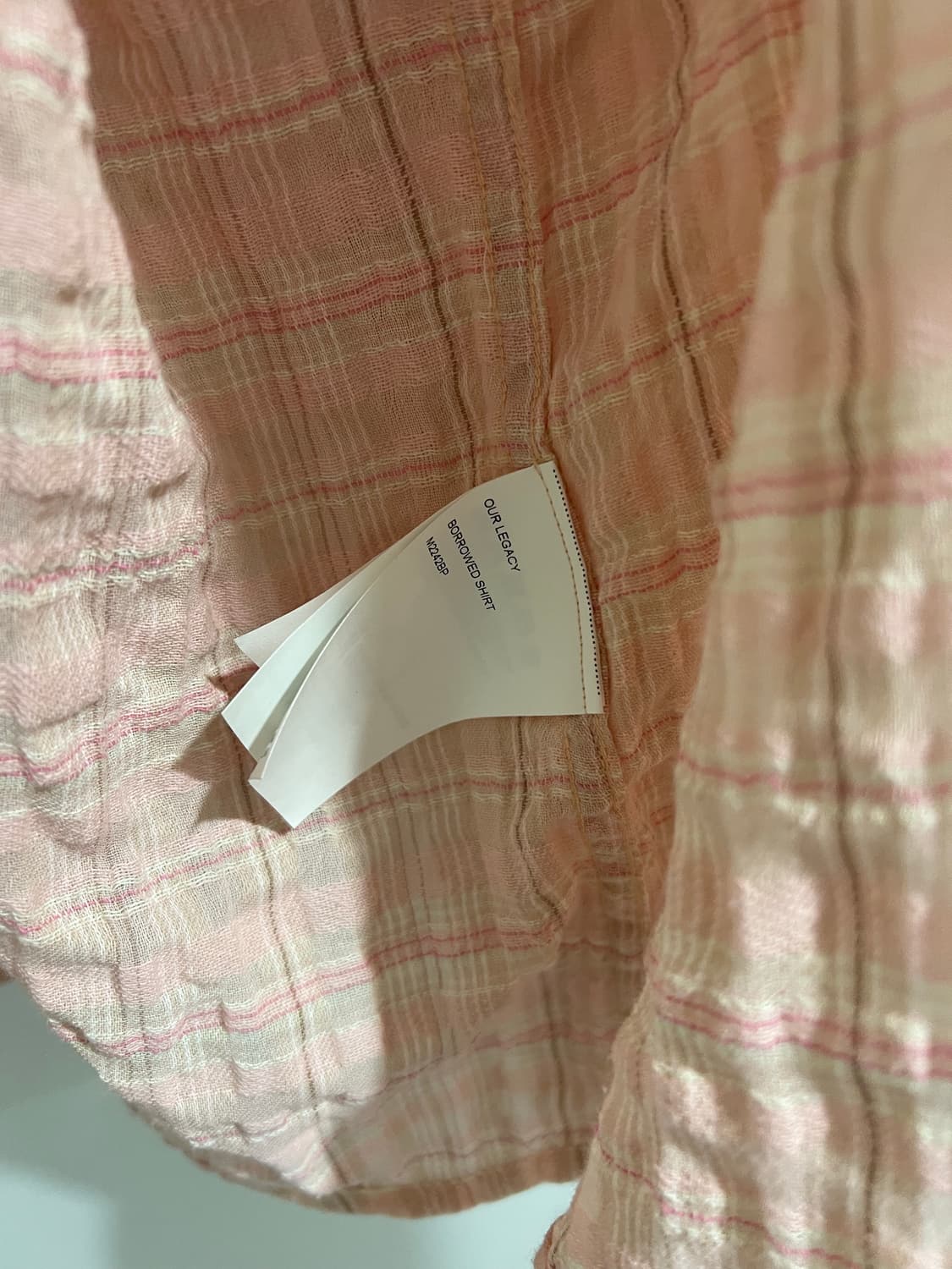 (54) 아워레가시 보로우드 피크닉 체크 크루드 시어서커 상품이미지4