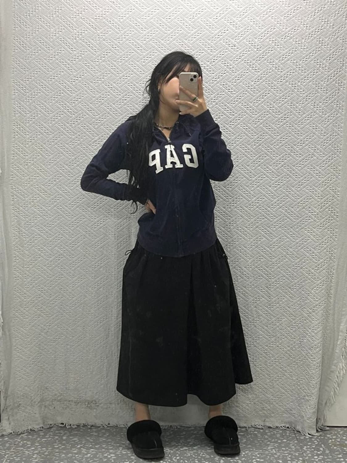 갭 올드스쿨 빈티지 빅로고 후드집업 S C06494 상품이미지2