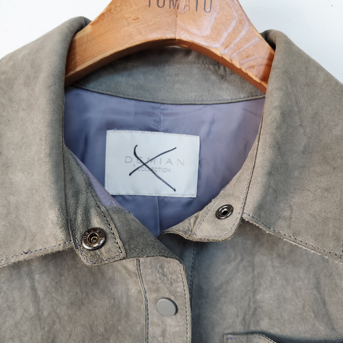 데미안 배색 셔츠 자켓 상품이미지2