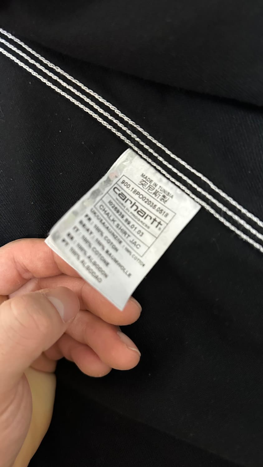 칼하트 wip 초크 셔츠 블랙 상품이미지4