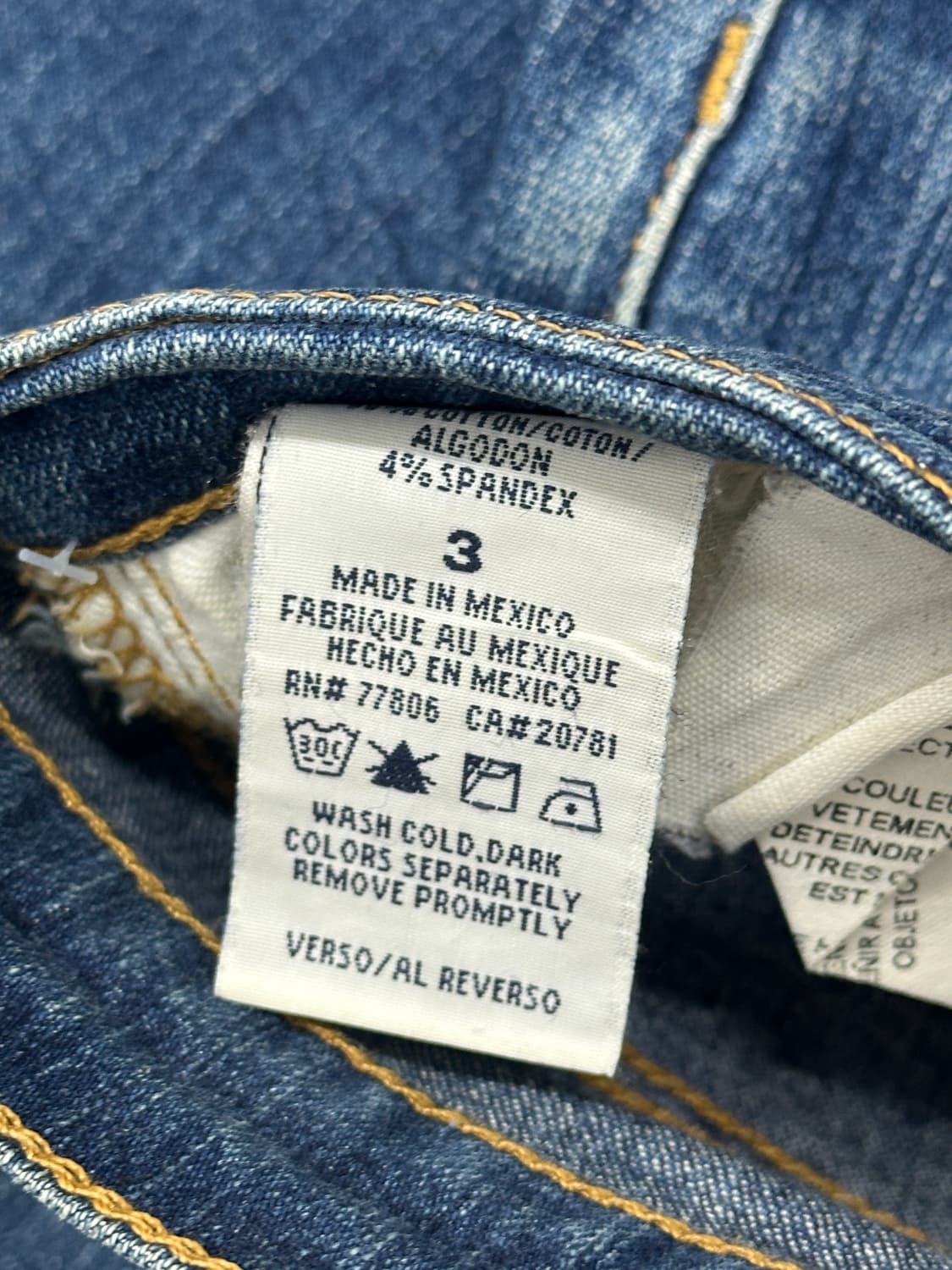 재팬 타미힐피거 중청 빈티지 부츠컷 워싱 데님팬츠 상품이미지7