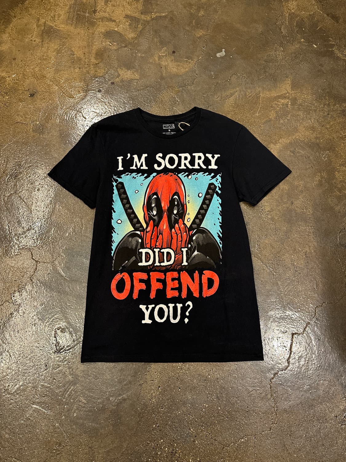 MARVEL 마블 데드풀 프린팅 티셔츠 S 상품이미지1