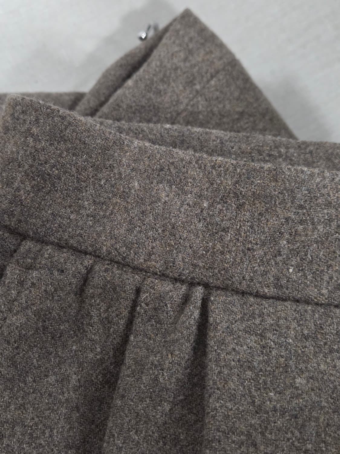 아모멘토 울 시어링 팬츠 브라운 L 상품이미지7