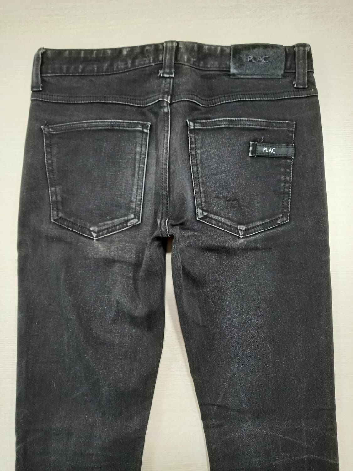 28 PLAC Slender Kor 워싱 스판 슬림일자진 블랙 28-88 상품이미지4