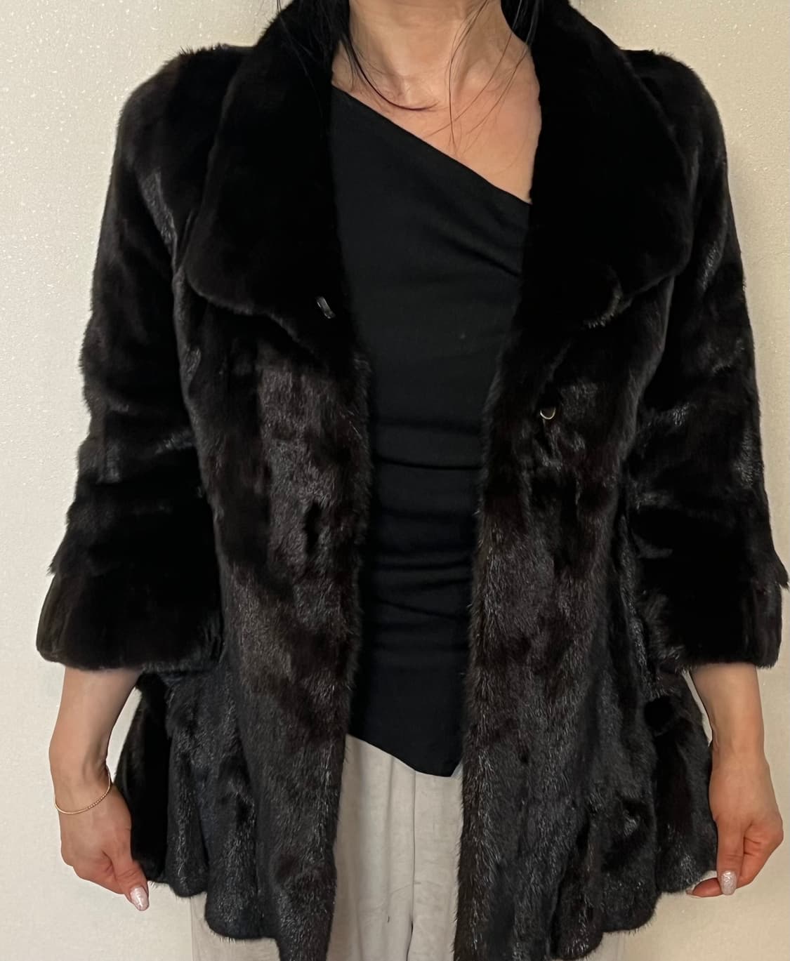 Malubel Sydney 밍크 코트 블랙 S 55 상품이미지1