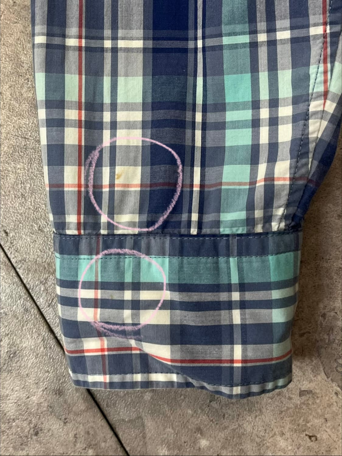 갭 체크 포켓 셔츠 블루 S #csz3971 상품이미지8