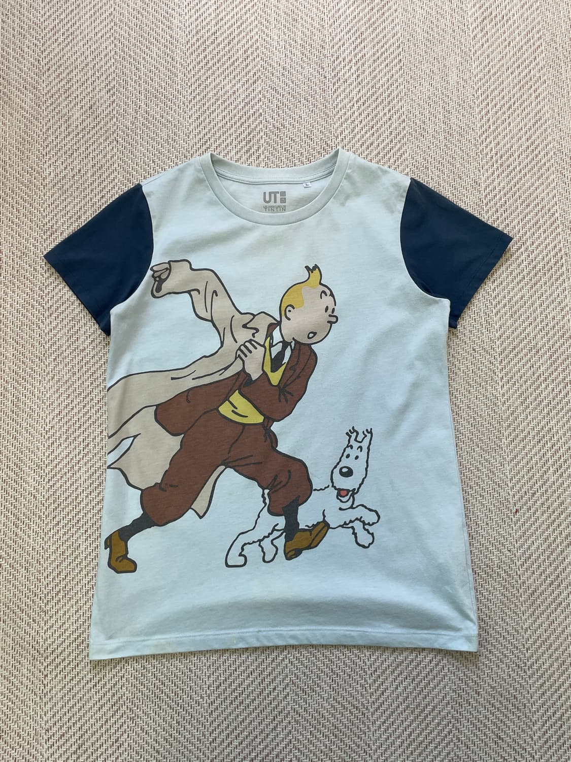 유니클로 x 땡땡의 모험 벨기에  반팔티 상품이미지1