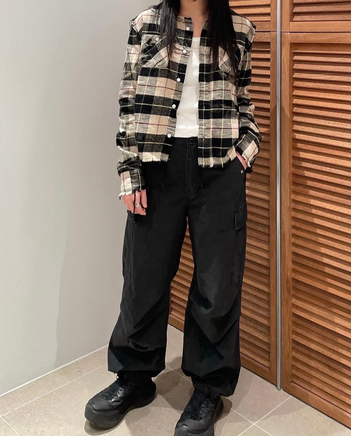 R13 알써틴 체크 셔츠 상품이미지2