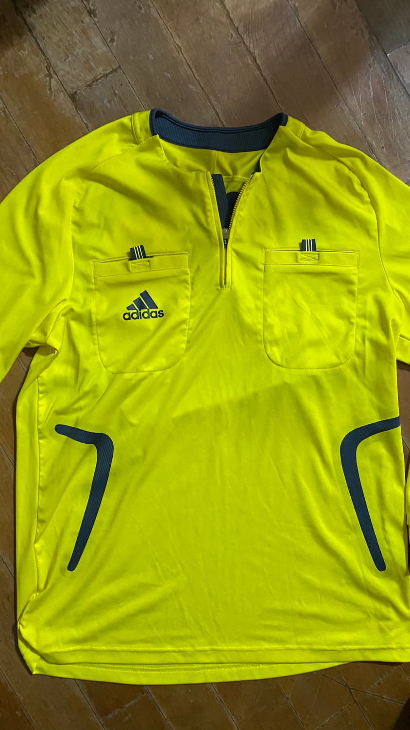 아디다스 심판복 상의 형광색 긴팔 95~100 상품이미지1