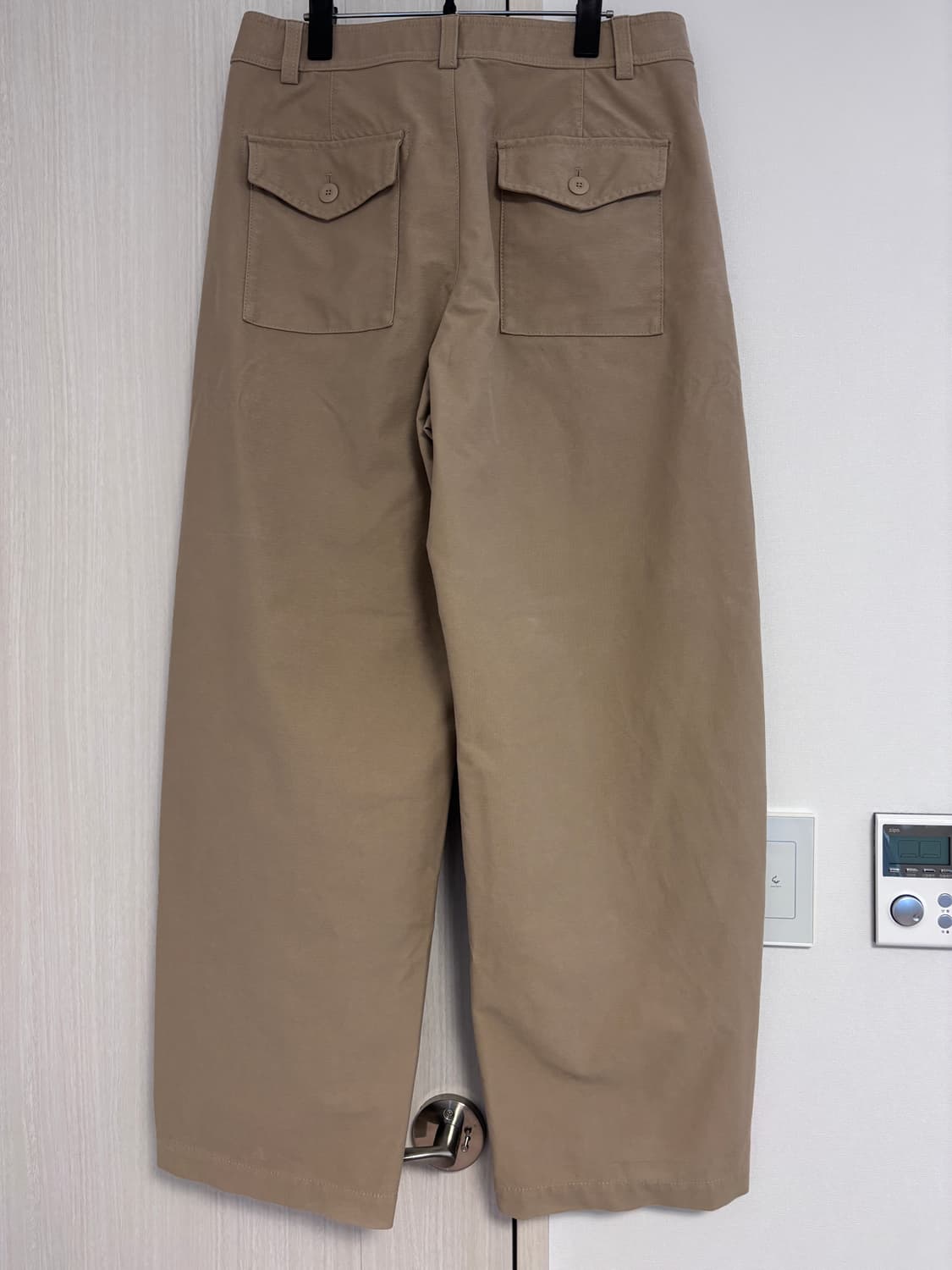 XL 긴기장 유니클로 저지배럴 팬츠 베이지 상품이미지2