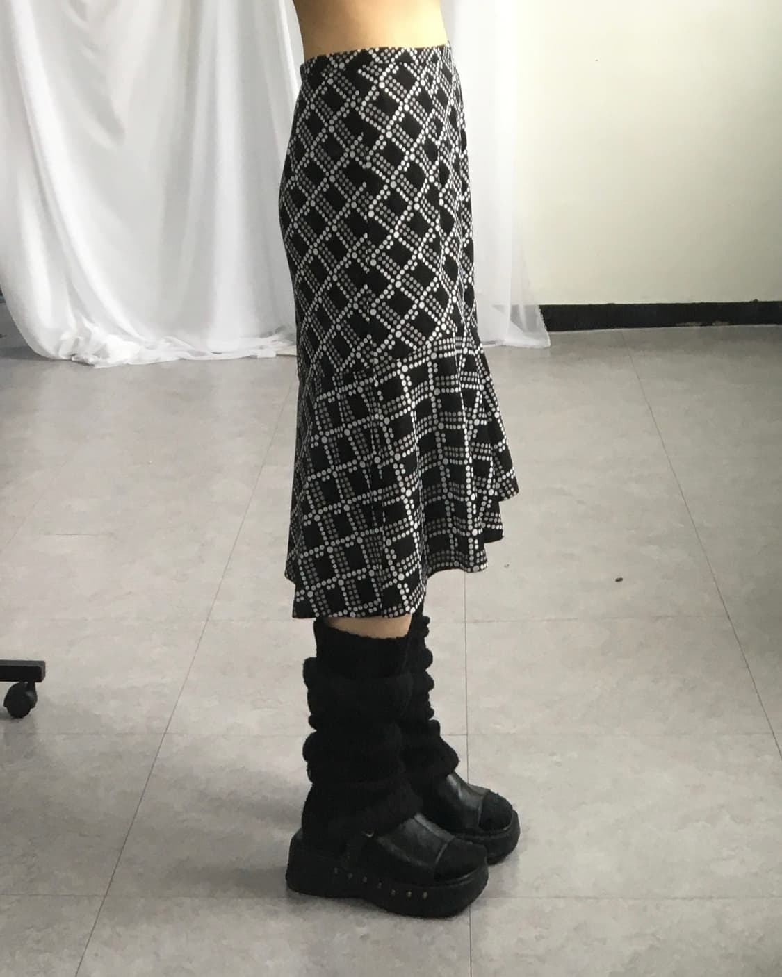 Dot pattern skirt 상품이미지5