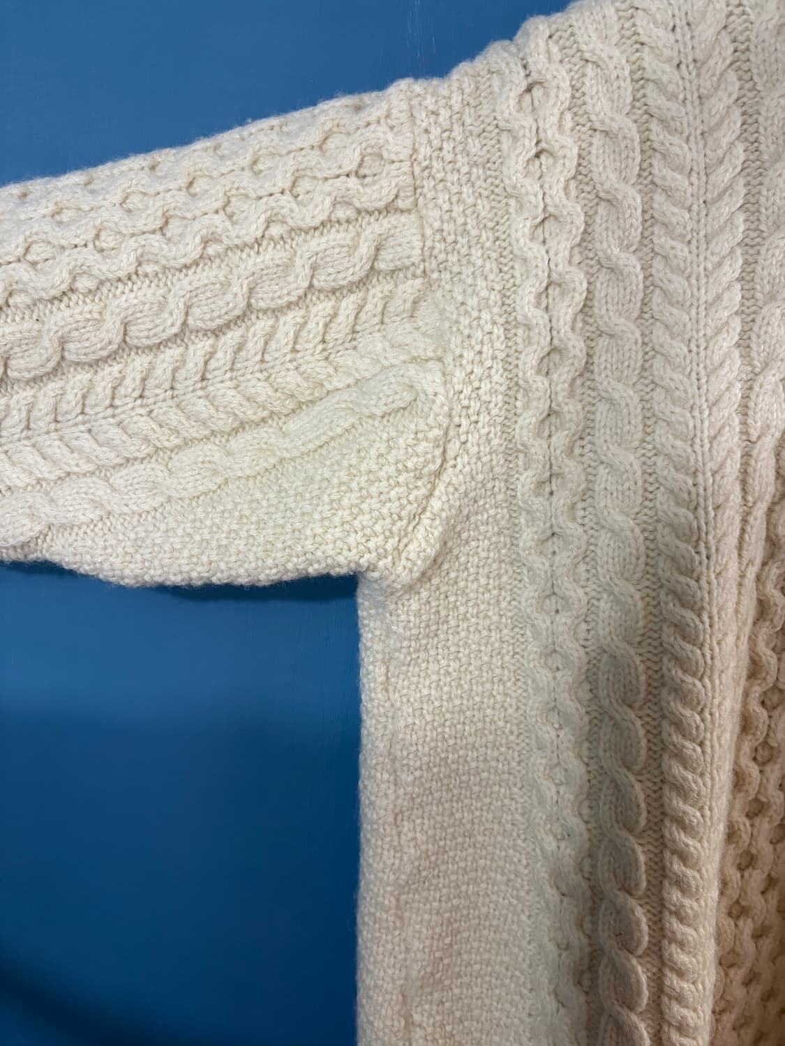 80-90‘s LL Bean Aran Fisherman Sweater.  상품이미지6