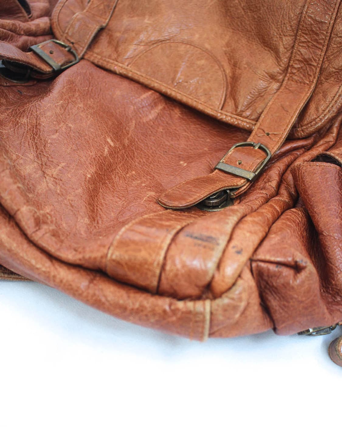 Reddish-brown leather 3way back 상품이미지3