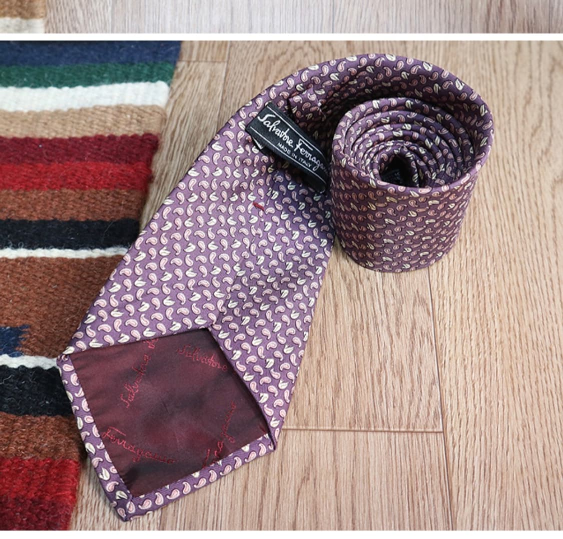 
이태리 SALVATORE FERRAGAMO 페레가모 실크100% 넥타이 상품이미지2