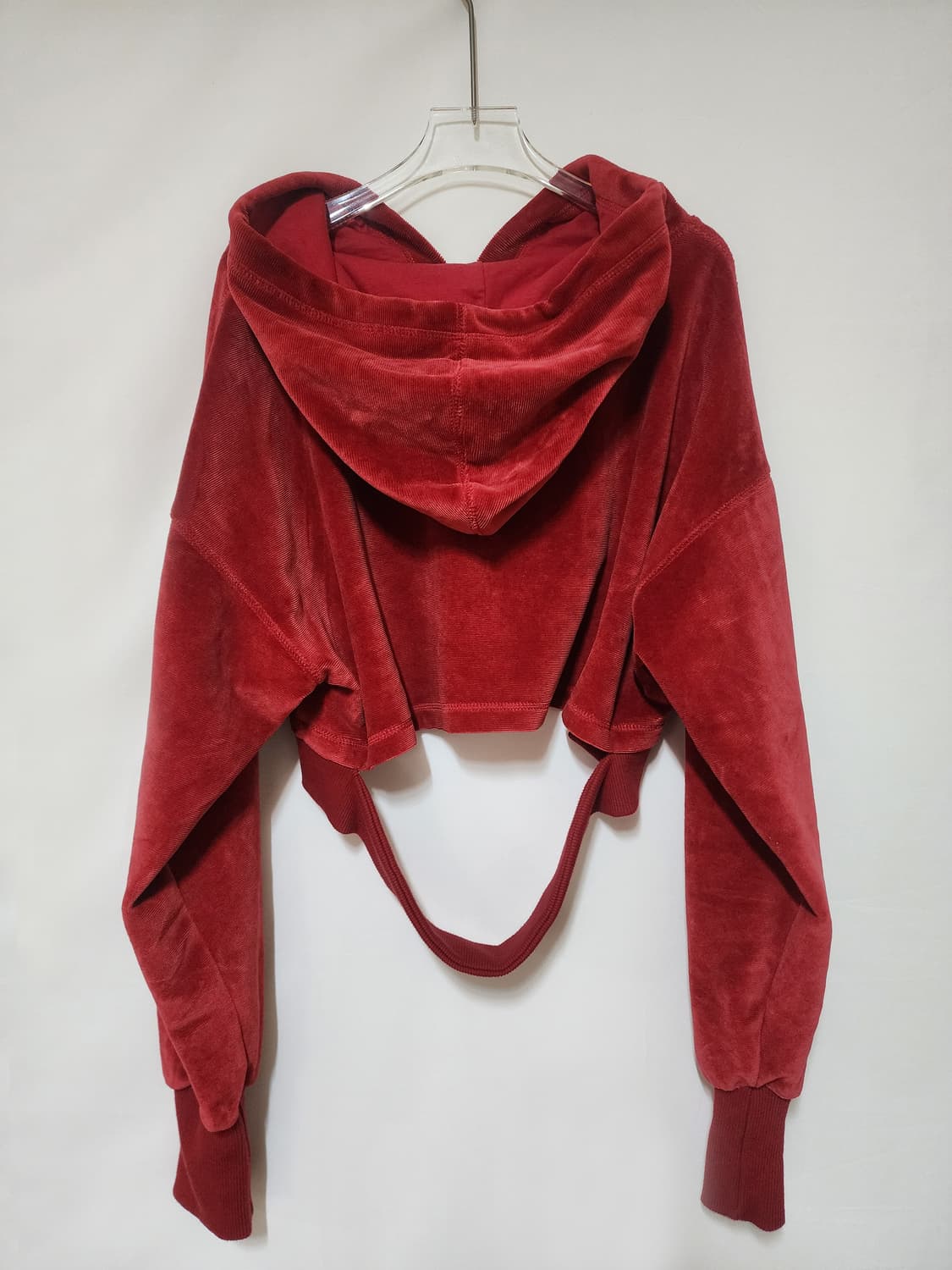 메그제이 벨벳 크롭 후드집업 상품이미지9