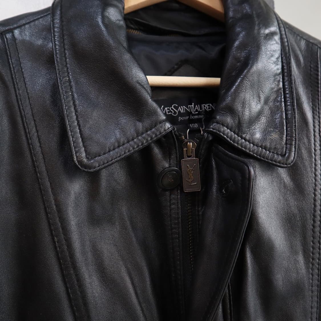 입생로랑 쉽스킨 레더 자켓  상품이미지4