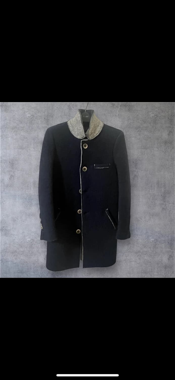 이태리 Fiver 배색 울코트 상품이미지1