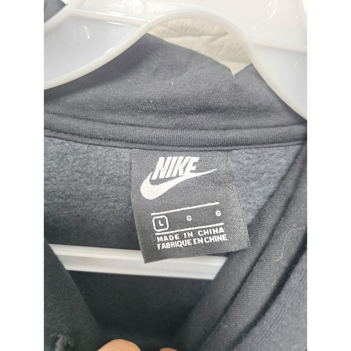 택포) 나이키 블랙 후드티 L 상품이미지2