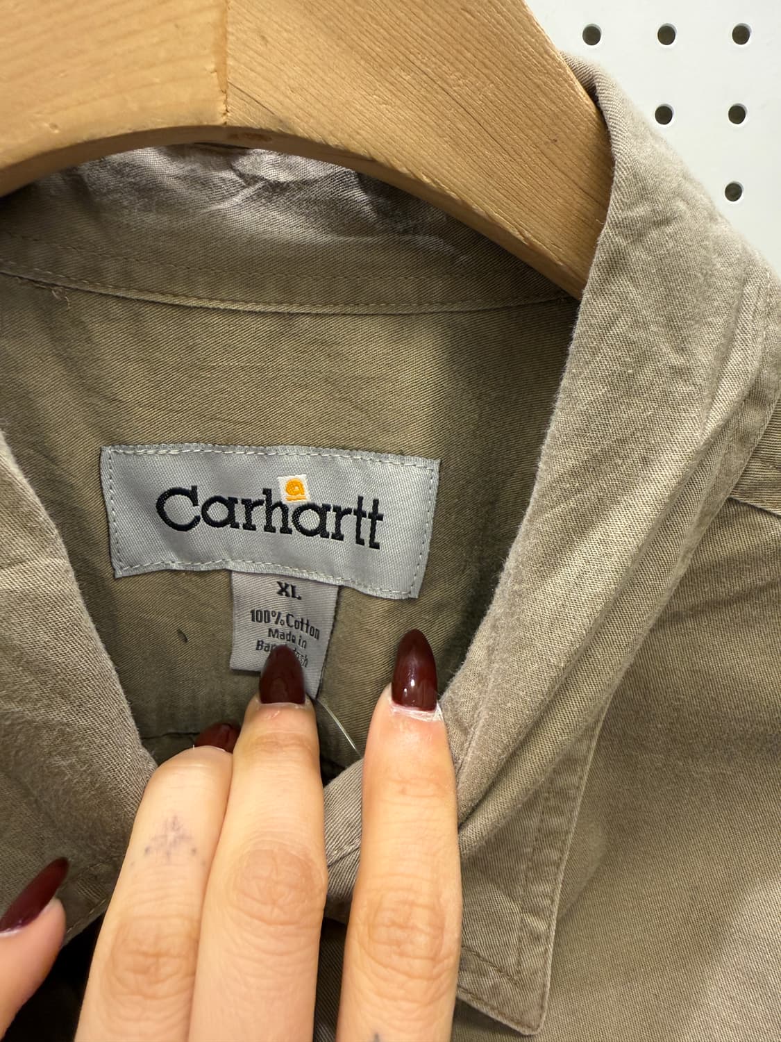 칼하트 투포켓 베이지 반팔 워크셔츠 U1238 상품이미지5