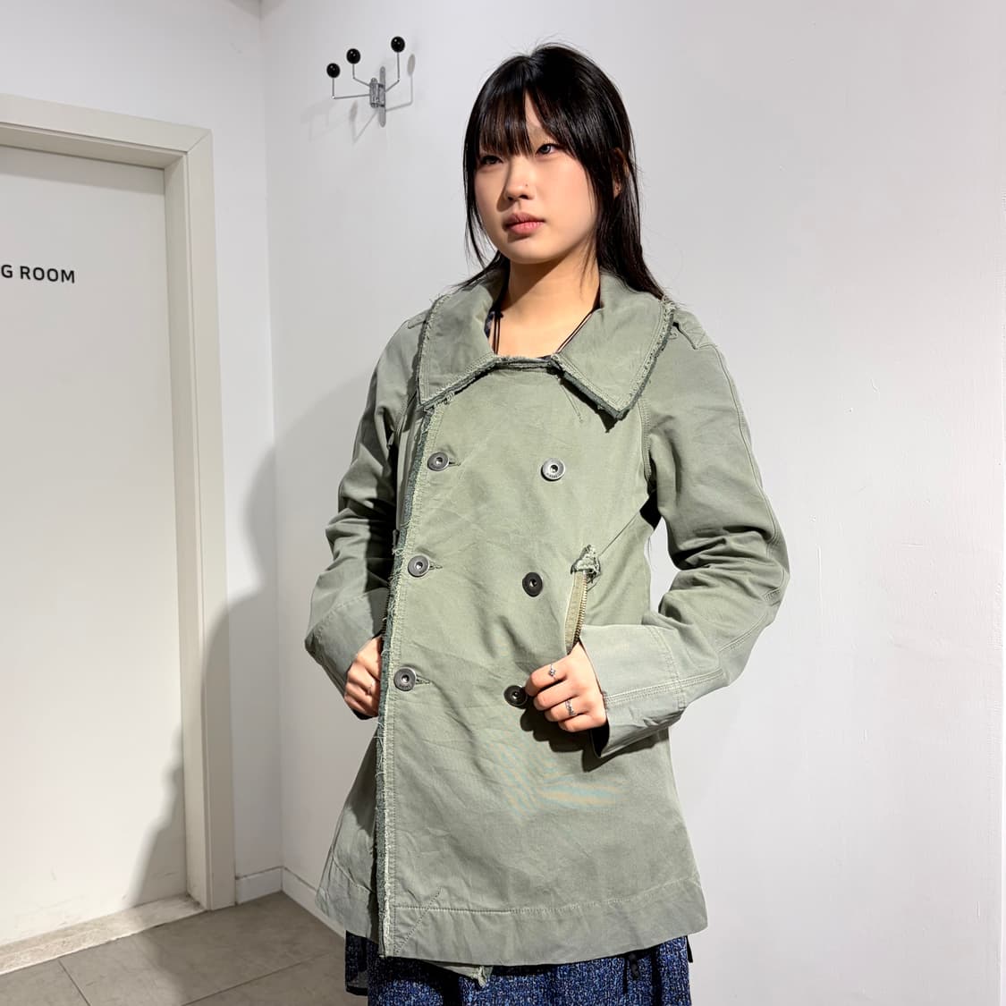 디젤 그런지 더블 코트 자켓 상품이미지4