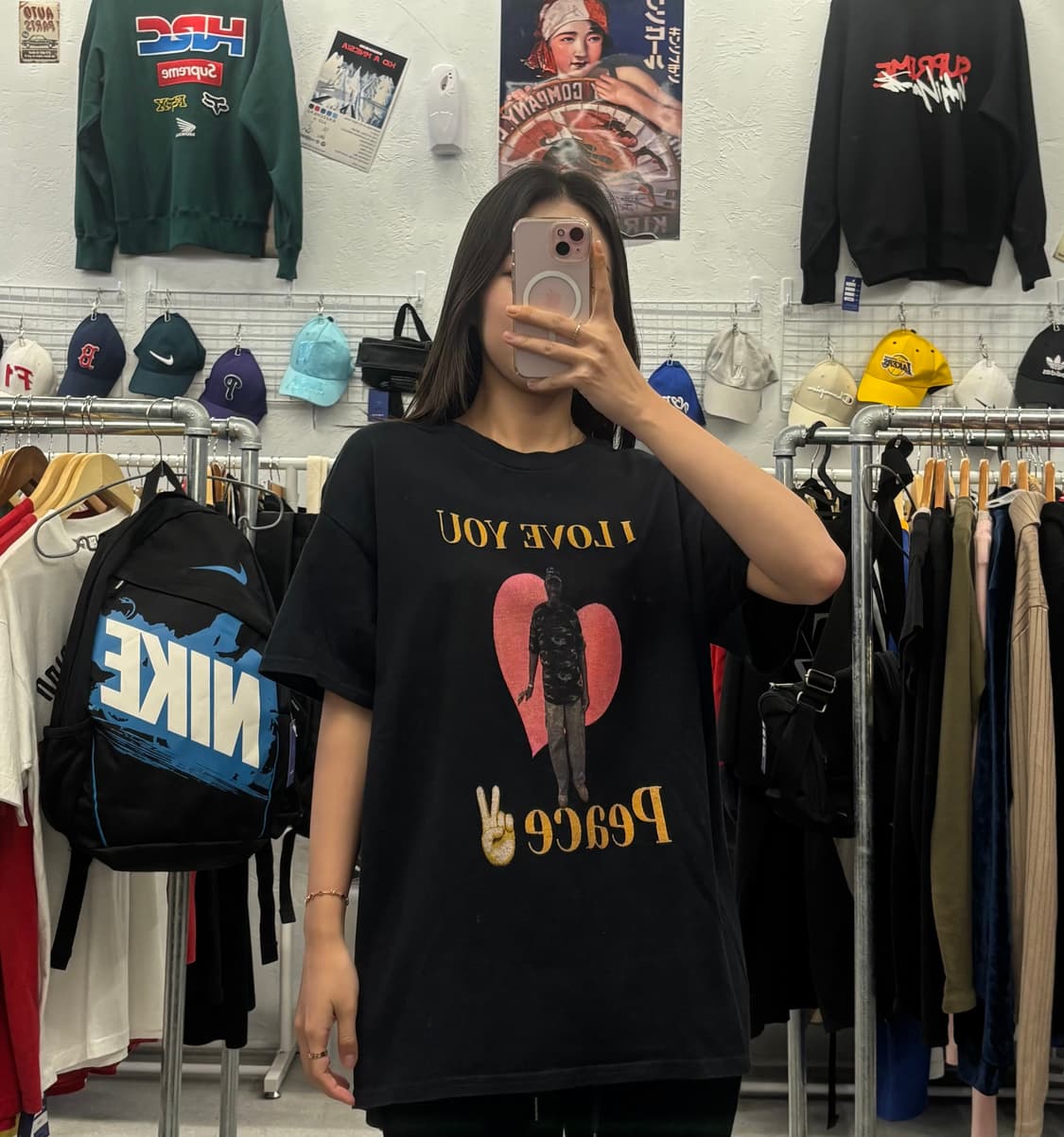 USA 프린팅 반팔티 XL 추천 상품이미지1