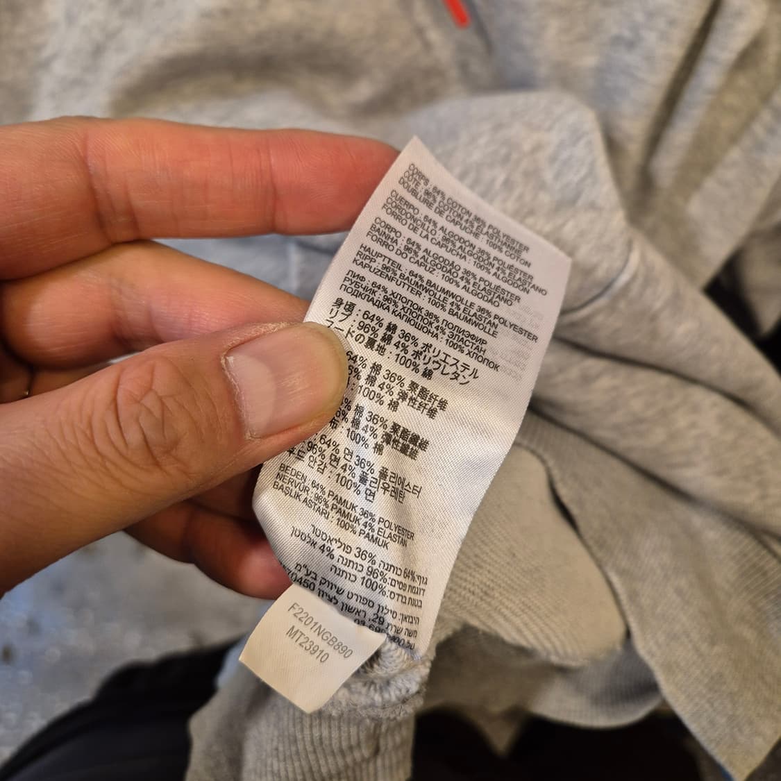 L~XL 뉴발란스 그레이 후드 상품이미지5