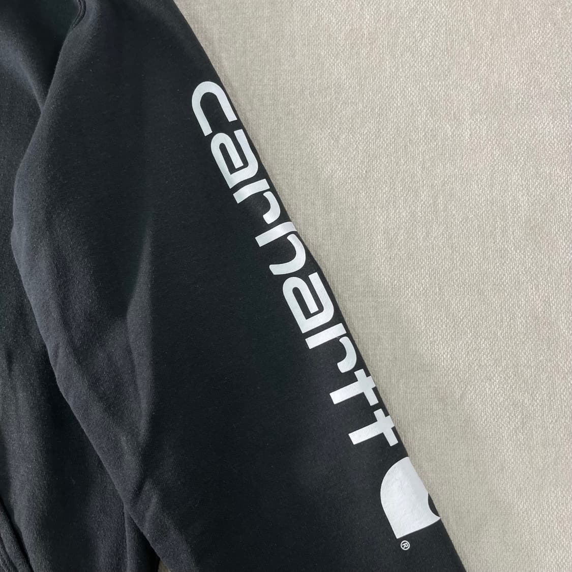 105 칼하트 사이드라인 블랙 후드티 상품이미지4