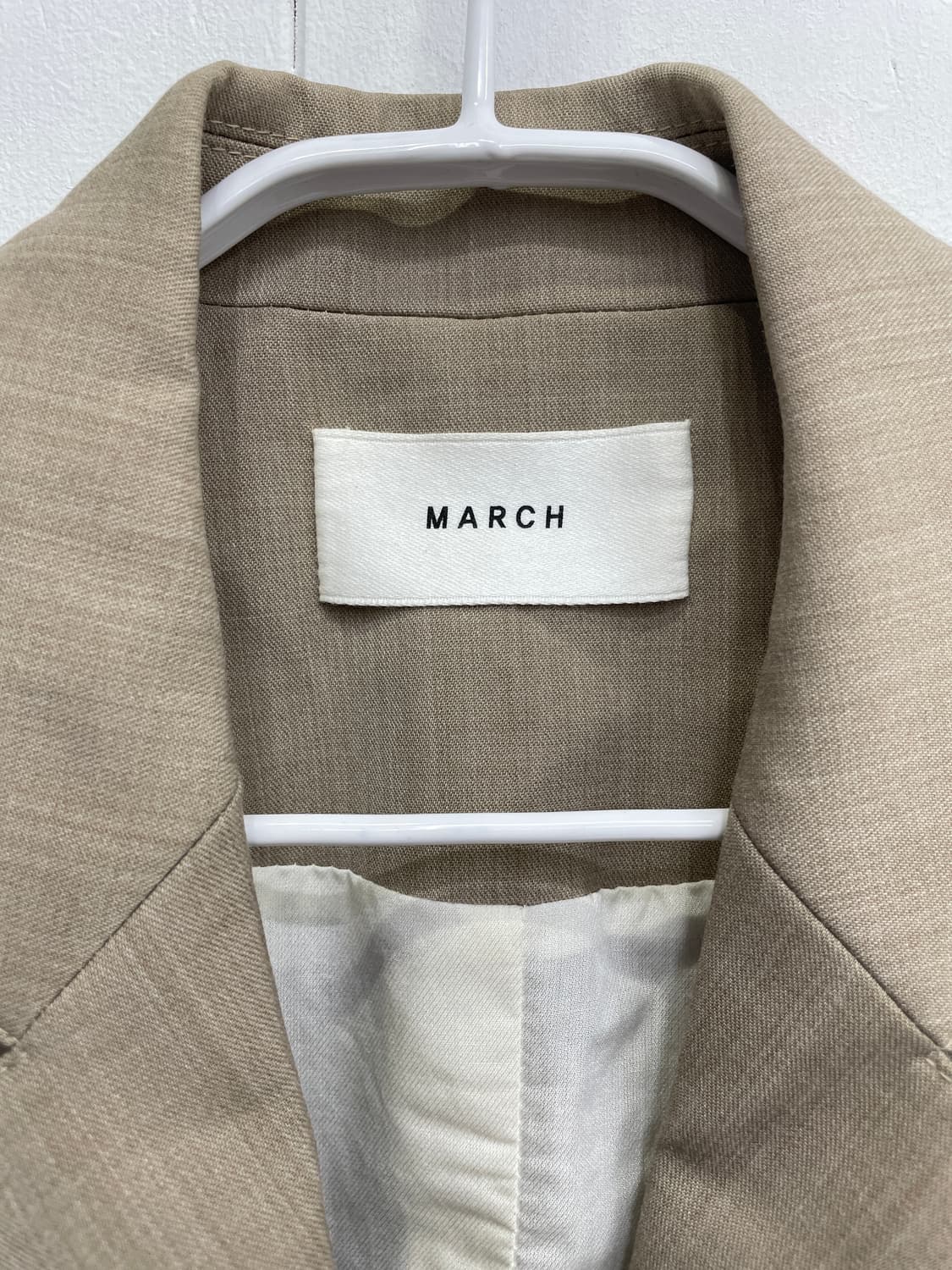 MARCH(마치) 베이지 2버튼 자켓 상품이미지5