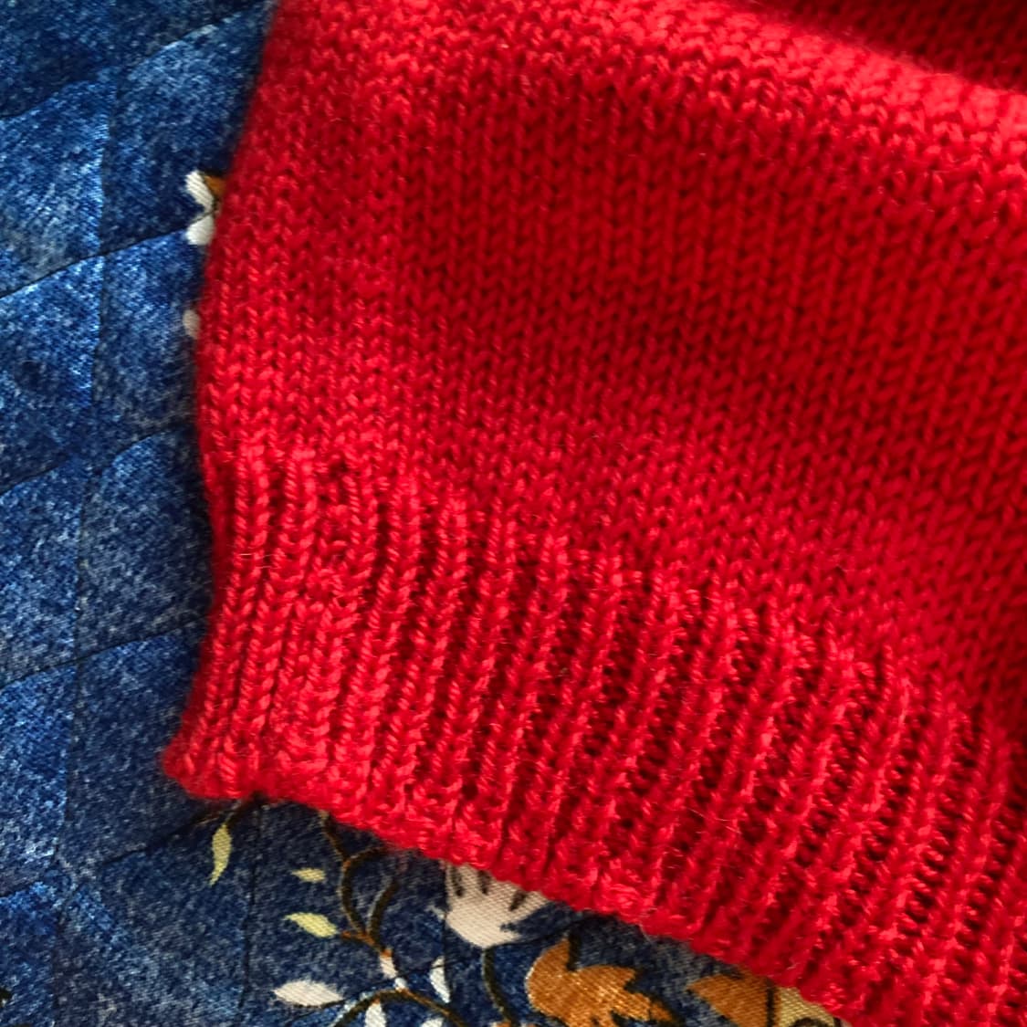 뉴질랜드 메이드 빈티지 레드 쉽 양 크로쉐 뜨개 니트 스웨터 상품이미지4