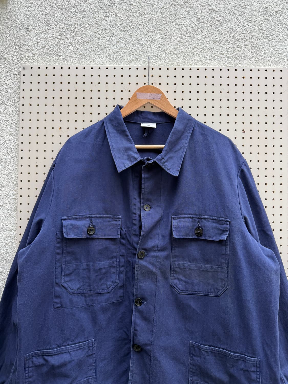 OLD VINTAGE WASHED BLUE HBT 헤링본 프렌치워크자켓 상품이미지5